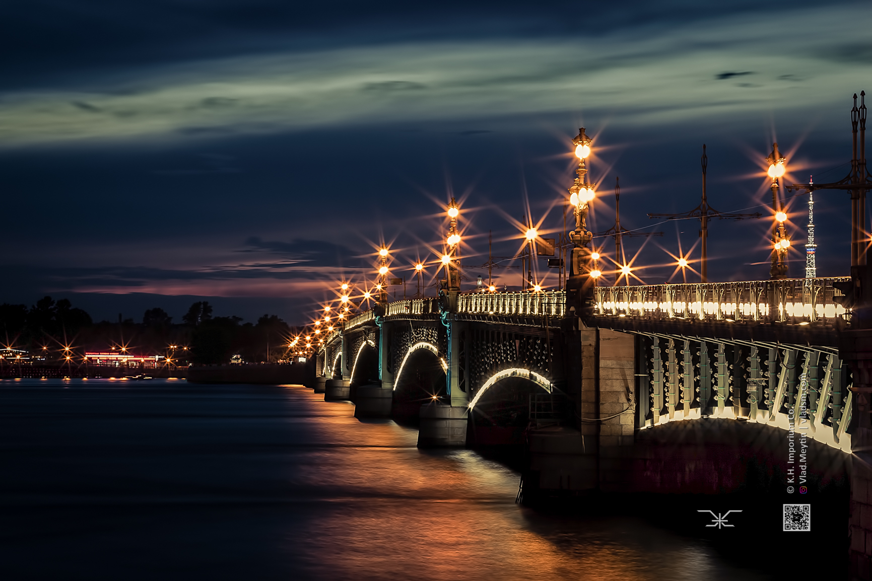 Neva River Night