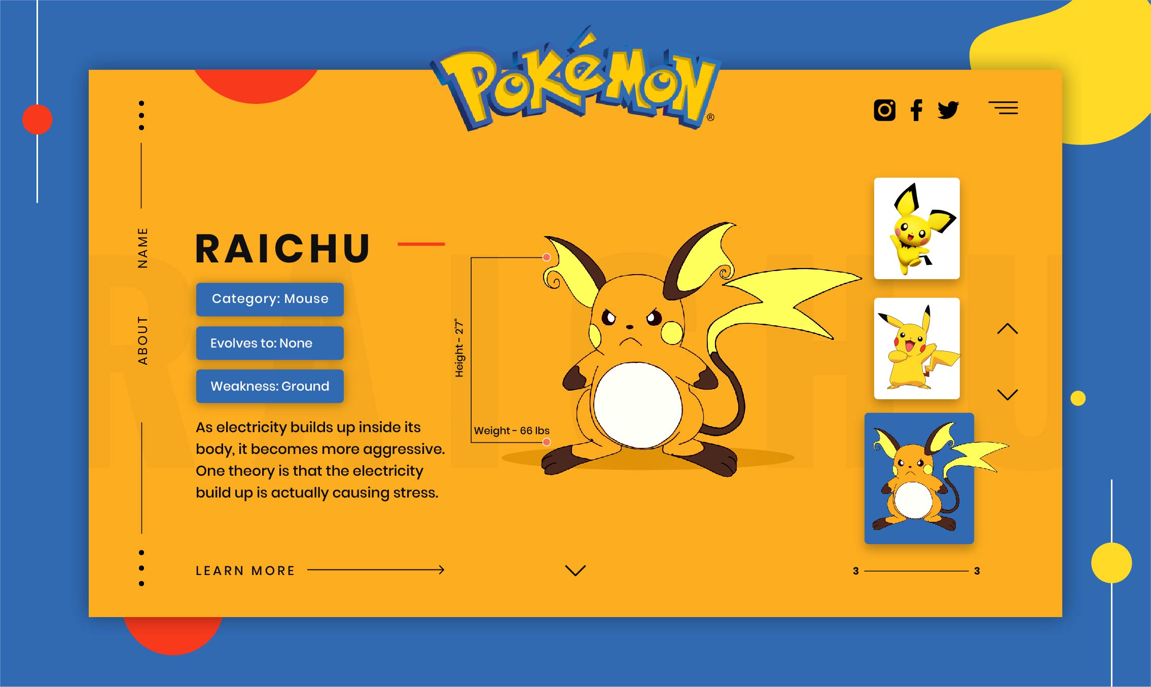 Pokemon UI Concept, Rish Designs