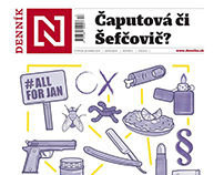 Editorial illustration for Denník N