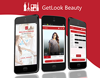 GetLook Beauty App Designed in Adobe XD software