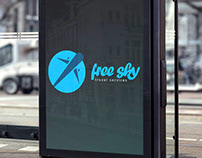 Free sky travel services - Logo design