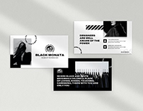 Black Monata Memphis Retro Presentation Template