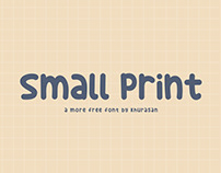 Small Print free font for commercial use