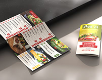 3-Fold Brochure Mockup Format DL 99x210mm