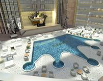 Luxurious Hotel Poolside