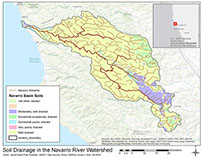 Soil Drainage in the Navarro River Watershed