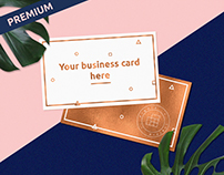 Premium Business Card Mock-up