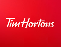Tim Hortons next logo and display font.