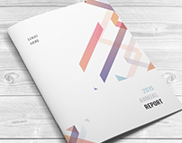 Bi-Fold Annual Report Creative Indesign Brochure Templa