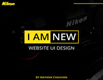 Nikon website Ui Design l By Mayank Chauhan