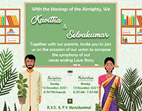 Kavitha weds Selva - Wedding Invitation
