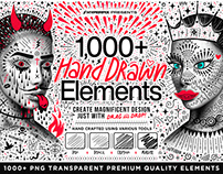 1,000+ Hand Drawn PNG Elements