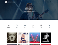 Albums 4 Columns - Music WordPress Theme