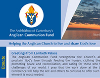 Anglican Communion Fund: digital newsletter templates