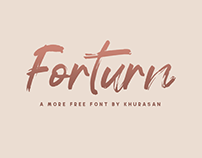FORTURN - FREE BRUSH FONT