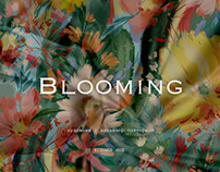 CACTUS IN FLOWERS. Print pattern botanical bloom design