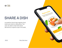 SHARE A DISH Food delivery app