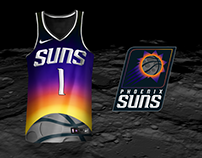 Phoenix Suns Solar Eclipse Day Jersey and Logo