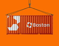 shipping, transport, logistics logo and brand identity