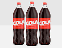 Cola/Soda and Water Bottle Pet - Mockup