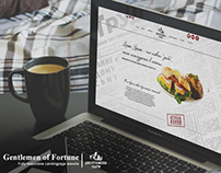 Gentlemen of Fortune Restaurant web design