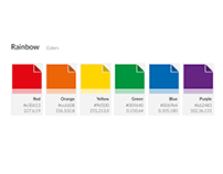 Free Download Rainbow Color Scale for Adobe XD