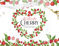 Watercolour Cherry art set