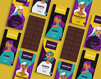 Gustoso. Chocolate Package Design. Illustrations