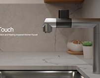 Touch - Vision and Hearing Impaired Kitchen Faucet