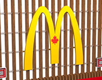 Retail Displays: McDonald's Delivery Bench
