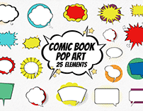 Comic Book Pop Art Elements