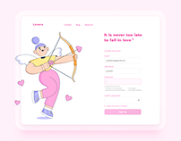 Lovera - Sign Up | Web design