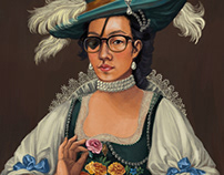 Self portrait as Ana de Mendoza (master study)