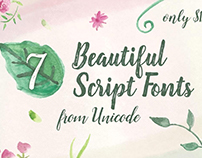 7 Beautiful Script Fonts from Unicode