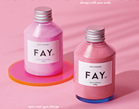 FAYFAY logo & package