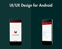 IndiaWorks Startup Mobile layout for Android, UI/UX