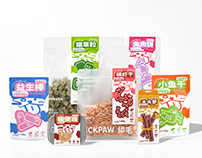 「舔毛」Pet food packaging series design宠物包装设计