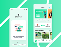 Sportat App UI/UX Design.