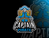 Captain Pirate Esport Logo Template