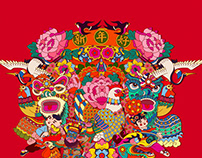Chinese New Year Art | Nordstrom 2017 CNY Campaign