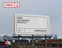 Free Big City Billboard PSD Mockup