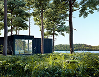House on the river. Finland