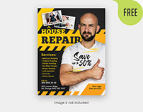 Free House Repair Flyer PSD Template