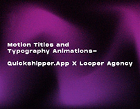 Quickshipper.App-Motion titles Animations