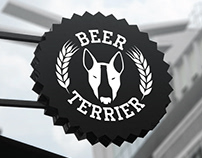 BEER TERRIER bar. Logo and identity.