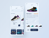 Nike Mobile App concepts. Neumorphism