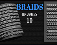 Braids brush on Artstation Store