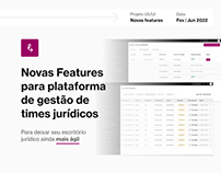 Lawgile | Novas Features | UX/UI Design