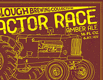 Tractor Race Amber Ale Label - The Slough