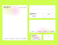Gradient Personal Stationery — InDesign Template